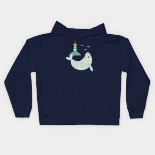 Sailor seal Kids Hoodie